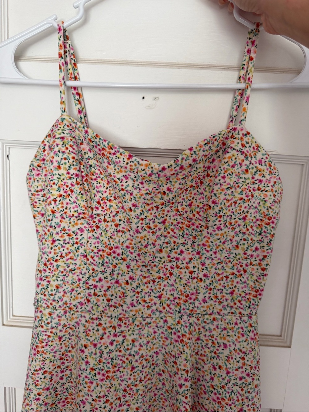 RSQ Cream Floral Spaghetti Strap Cami